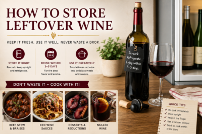 how to store leftover wine
